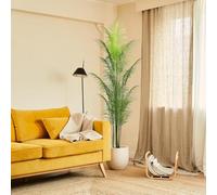 BLAINE Piante Finte da Interno Palma 200 cm Aspetto Iperrealistico per Decorazione Casa e Ufficio Senza Manutenzione