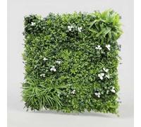 BLAINE - Siepe Artificiale Komodo 100x100 cm | per la Decorazione di Terrazze e Salotti con Foglie Realistiche ad Alta Densità Senza Manutenzione