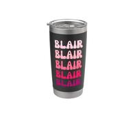 Blair First Name Minimalist Design Bicchiere termico in acciaio inox doppia parete