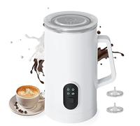 BLAIS Montalatte Elettrico 4-in-1 400W 580ml/19.61oz Schiumalatte Caldo e Freddo Funzionamento Silenzioso Piroscafo in Acciaio Inox Antiscivolo per Latte Cappuccini Macchiato Cioccolata Calda Latte