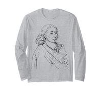 Blaise Pascal Ritratto Insegnante di Matematica e Fisica Maglia a Manica