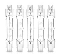 Blakapoo Confezione da 5 lampadine alogene lineari R7s, 78 mm, 120 W, dimmerabili, 230 V, 1800 lm, bianco caldo 2700 K, lampadina di sicurezza J78 per luce da lavoro, plafoniere, illuminazione