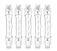 Blakapoo Confezione da 5 lampadine alogene lineari R7s, 78 mm, 80 W, dimmabili, 230 V, 1400 lm, bianco caldo 2700 K, lampadina di sicurezza J78