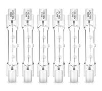 Blakapoo Confezione da 6 lampadine alogene lineari R7s, 78mm, 120W, dimmerabili, 230V, 1800lm, bianco caldo 2700K, lampadina di sicurezza J78 per luce da lavoro, plafoniere, illuminazione