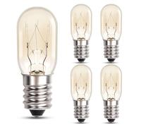 Blakapoo T20 E14 Lampadina Frigorifero Bianco Caldo 2700K, SES E14 Lampadine Forno 300 Gradi, Lampada di Sale Dimmerabile 220-240V per Macchina da cucire, Frigo, Microonde, 5 pezzi