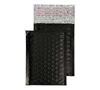 Blake Colour Packaging 145 x 90 mm 70 Mu Busta a bolle metallica Stacca e sigilla (MTB90) Nero intenso, Confezione da 500