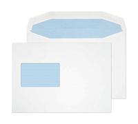 Blake Everyday 162 x 229 mm 90 g/m2 Portafoglio per spedizioni Gommato (3855CBC) Bianco, Confezione da 500