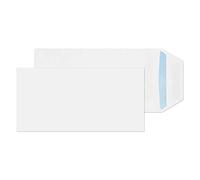 Blake Everyday 220 x 110 mm 90 g/m2 Tasca Autosigillante (23788) Bianco, Confezione da 500