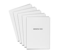 Blake Note Cards 148 x 150 mm 300 g/m2 Sienna Mi manchi(NCA2243/5), Confezione da 500