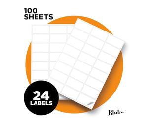 Blake Purely Everday - Etichette autoadesive per foglio A4, 2.400 etichette, 100 fogli, compatibili con stampanti laser e a getto d'inchiostro, etichette per spedizioni indirizzi, forniture per