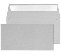 Blake Senses Handmade 110 x 220 mm 190 g/m2 Portafoglio Stacca e sigilla (DE244) Grigio morbido, Confezione da 500