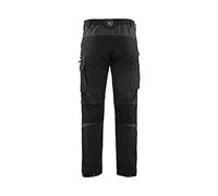 Blaklader 142216459998C60 - Pantaloni da lavoro elasticizzati a 4 vie, taglia C60, colore: Nero/Grigio scuro