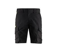 Blaklader 144618329933C48 - Pantaloncini elasticizzati industriali, taglia C48, colore: Nero/Giallo