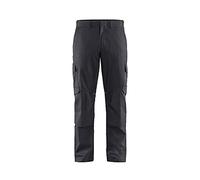 Blaklader 144818329699C150 Industrie Stretch - Pantaloni da lavoro con tasche imbottite sulle ginocchia, taglia C150, colore: grigio medio/nero