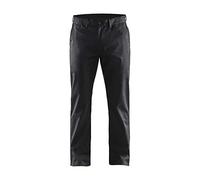 Blaklader 146518309900D104 - Pantaloni chinos elasticizzati, taglia D104, colore: Nero