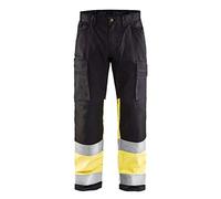 Blaklader 15511811 - Pantaloni alti elasticizzati, colore: Nero/Giallo