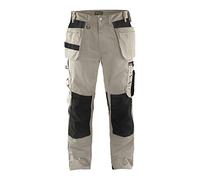 Blaklader 155518602799C148 - Pantaloni da lavoro per lavori artigianali, in pietra/nero, C148