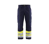 BLAKLÄDER - Pantaloni ad alta visibilità giallo / blu marino 28