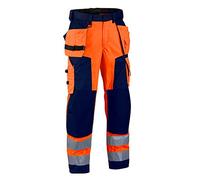 Blaklader 15672517 High Vis Softshell Arbeitshose, arancione/blu navy, misura C56