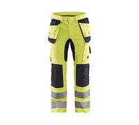 Blaklader 158715123389C50 Multinorm - Pantaloni da lavoro con elastico, colore: Giallo/Marina, C50