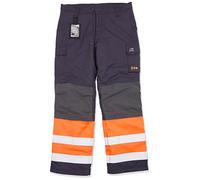 Blaklader 186915138953C48 - Pantaloni da lavoro invernali da uomo, taglia C48, colore: Blu marino/Arancione