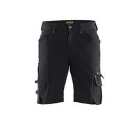 Blaklader 198716449900C44 X1900 - Pantaloncini da artigiano in 4 direzioni, senza tasca per unghie, colore: nero, taglia C44