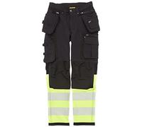 Blaklader 199316429933C62 Hi-Vis - Pantaloni elasticizzati a 4 vie, taglia C62, colore: Nero/Giallo