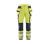 Blaklader 199716423399C56 - Pantaloni elasticizzati a 4 vie, colore giallo/nero, C56