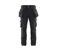 Blaklader 199816449900C48 X1900 - Pantaloni da lavoro elasticizzati a 4 vie, taglia C48, colore: Nero