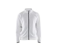 Blaklader 336225261098XXXL - Felpa con cerniera, colore: Bianco/Grigio scuro, taglia XXXL