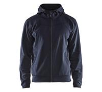Blaklader 336325268699M - Felpa con cappuccio, con chiusura lampo, blu navy/nero, taglia M