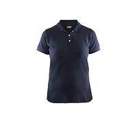BLAKLADER 339010508699L - Polo da Donna, Taglia L, Colore: Blu Navy/Nero