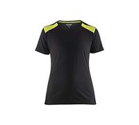 Blaklader 347910429933S - Maglietta da donna, taglia S, colore: Nero/Giallo