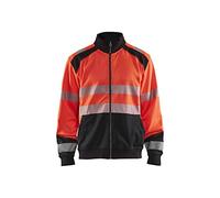Blaklader 3558252855994XL - Felpa con chiusura lampo, taglia 4XL, colore: Rosso/Nero
