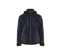 Blaklader 474925138635XXL - Giacca softshell, taglia XXL, colore: Blu marino/Giallo
