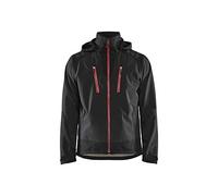 Blaklader 4749251399564XL - Giacca softshell, taglia 4XL, colore: Nero/Rosso