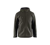 Blaklader 475325164599L - Giacca softshell con cappuccio, taglia L, colore: Verde oliva scuro