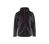 Blaklader 4753251699564XL - Giacca softshell taglia 4XL, colore: Nero/Rosso