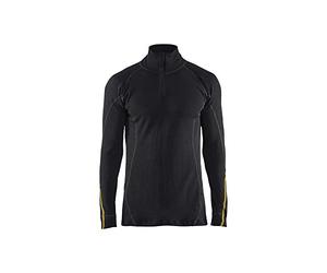 Blaklader 479610759900L - Canottiera ignifuga, 78% lana merino nero, taglia L