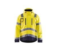 Blaklader 48371977 - Giacca impermeabile ad alta visibilità, colore: Giallo/Blu
