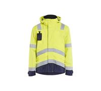 Blaklader 48371977 - Giacca impermeabile ad alta visibilità, colore: Giallo/Marino, taglia XXXL