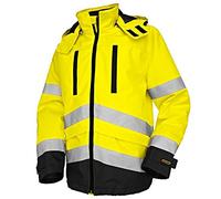 Blaklader 48371977 - Giacca impermeabile ad alta visibilità, colore: Giallo/Nero