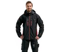 Blaklader 489019779956 GIACCA FUNZIONALE DOPPIA E LEGGERA, Nero/Rosso, taglia 4XL