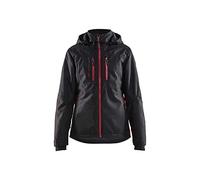 Blaklader 497219779956XXL - Giacca funzionale da donna, leggermente imbottita, taglia XXL, colore: Nero/Rosso