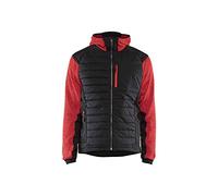 Blaklader 593021175699XS Hybrid Giacca, Rosso/Nero, XS
