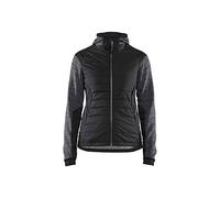 Blaklader 593121179899L - Giacca ibrida, da donna, taglia L, colore: Grigio scuro/Nero