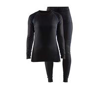 Blaklader 720217079985S - Set biancheria intima da donna, leggero, colore: Nero/Blu fiordaliso, taglia S