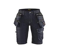 Blaklader 799211418999C40 X1900 - Pantaloncini da donna, elasticizzati, taglia C40, colore: Blu navy/Nero
