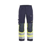 Blaklader Pantalone Multinorma Inerente con Elastico, Blu/Giallo, M Donna