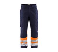 BLAKLÄDER - Pantaloni ad alta visibilità arancione / blu marino 26